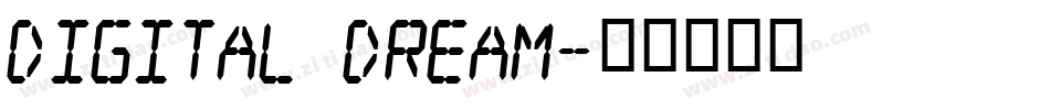 Digital dream字体转换